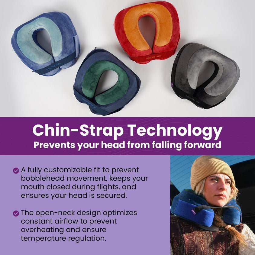 Cabeau Evolution Earth Travel Pillow - Black/Gray - Image 3