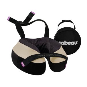 Cabeau TNE S3 Travel Neck Pillow - Cairo (Black/Beige)