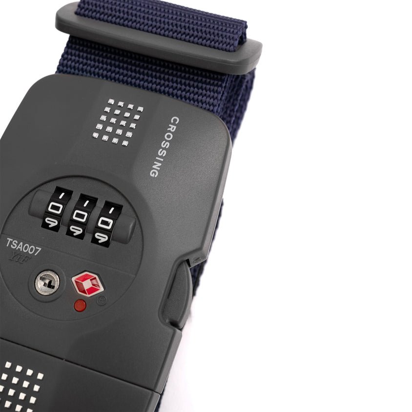 Crossing Luggage Strap With 3 Dial TSA Lock - Navy - Image 4