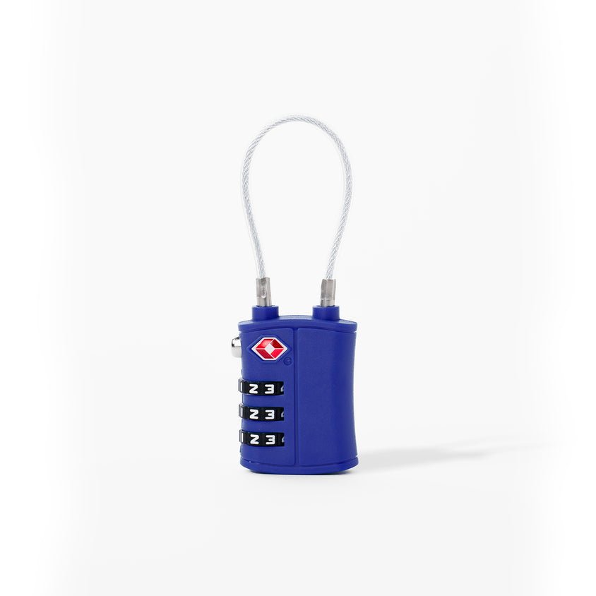 Crossing Ultra-Light TSA 3-Dial Cable Lock - Marian Blue - Image 2