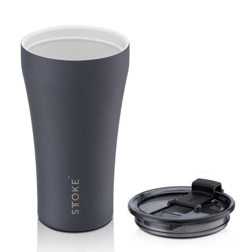 STTOKE Limited Edition Leakproof Ceramic Insulated Cup 12oz - Slated Grey - Image 2