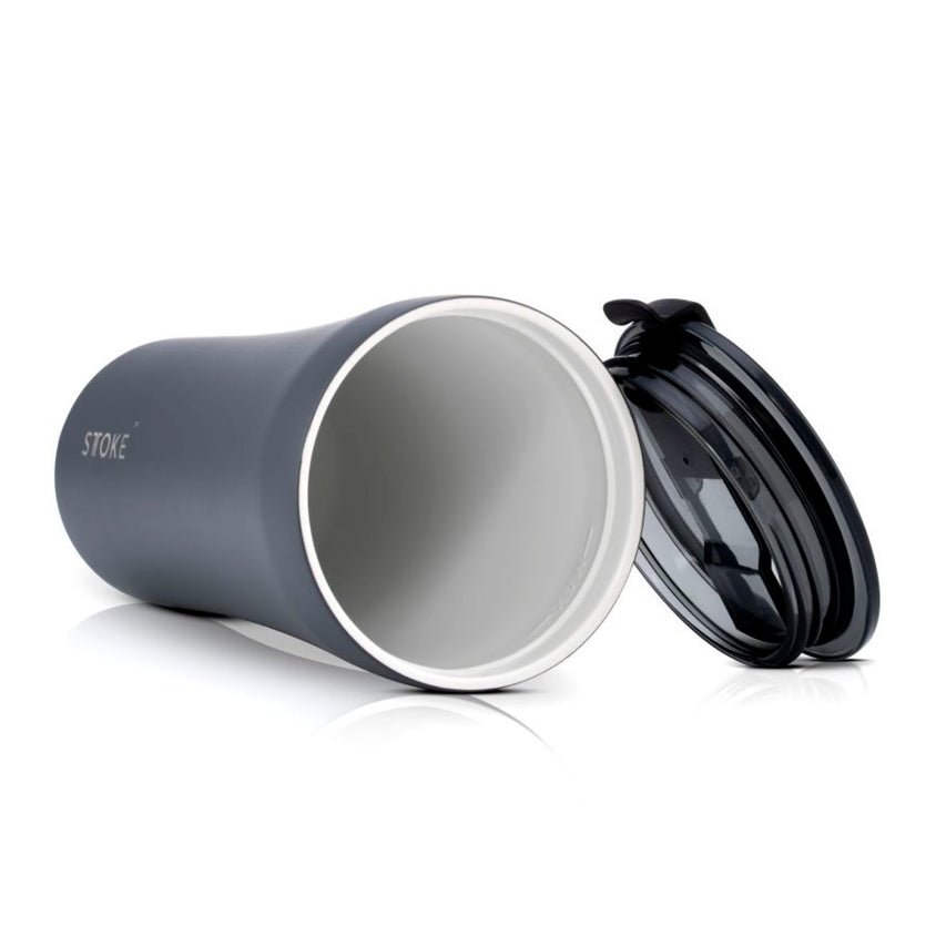 STTOKE Limited Edition Leakproof Ceramic Insulated Cup 16oz - Slated Grey - Image 2